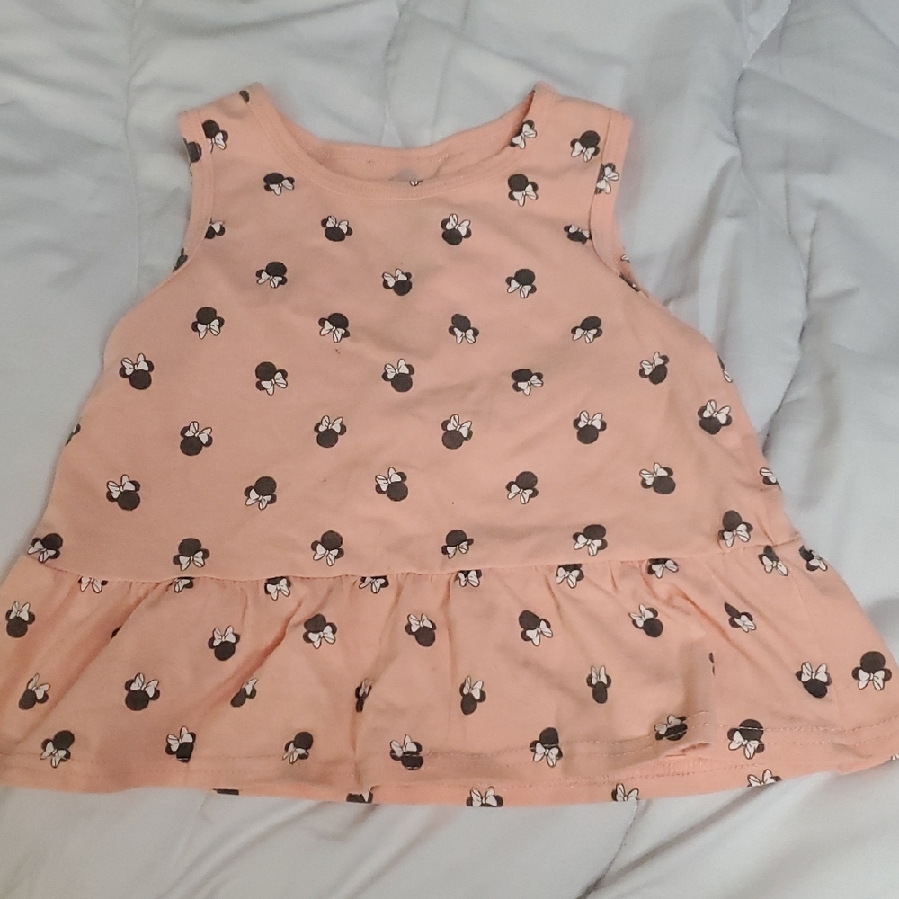 Disney Baby Brand Peach Dress with Playful Print